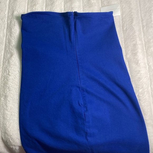 BWT ✨ Zara sleeveless blue mini dress side zip Us small - Picture 4 of 5